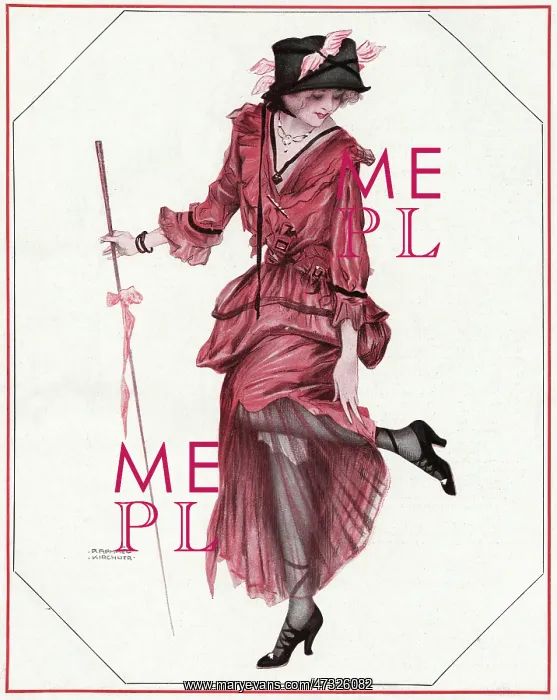 : Female Type - Flirt - 1914 : Female Type - Flirt - 1914