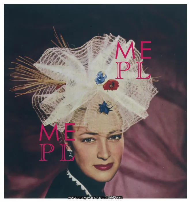 : FEMALE TYPE / NET HAT 1946 : FEMALE TYPE / NET HAT 1946