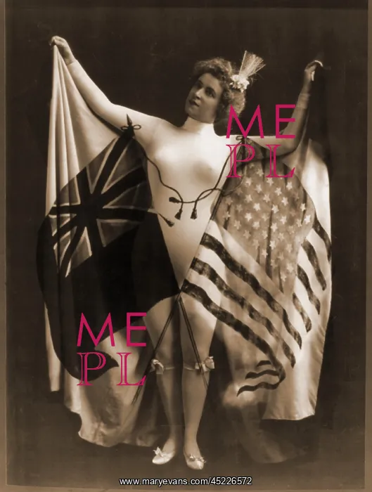 : Female vaudeville performer in white body ? : Female vaudeville performer in white body ?
