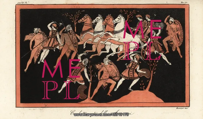 : Female warrior Amazons in battle against the Greeks : Female warrior Amazons in battle against the Greeks