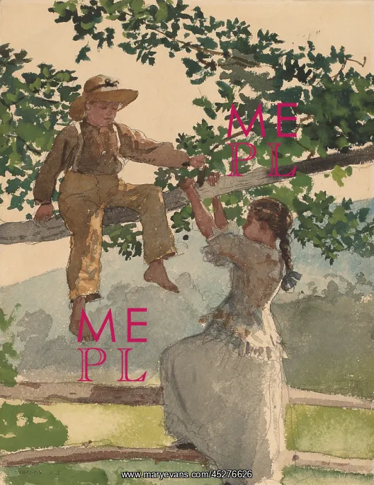 : On the Fence, by Winslow Homer : On the Fence, by Winslow Homer