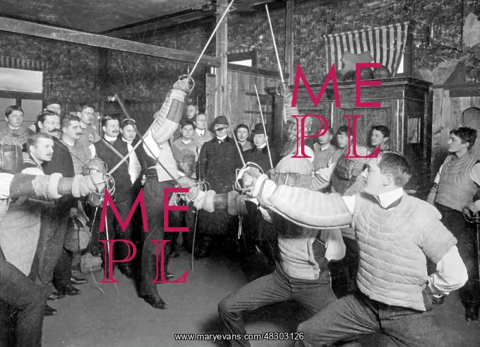 : Fencing students, 1911 : Fencing students, 1911