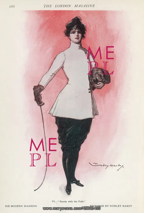  : FENCING WOMAN 1907