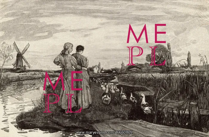 : In the Fens - Evening by Robert Walker Macbeth ARA : In the Fens - Evening by Robert Walker Macbeth ARA