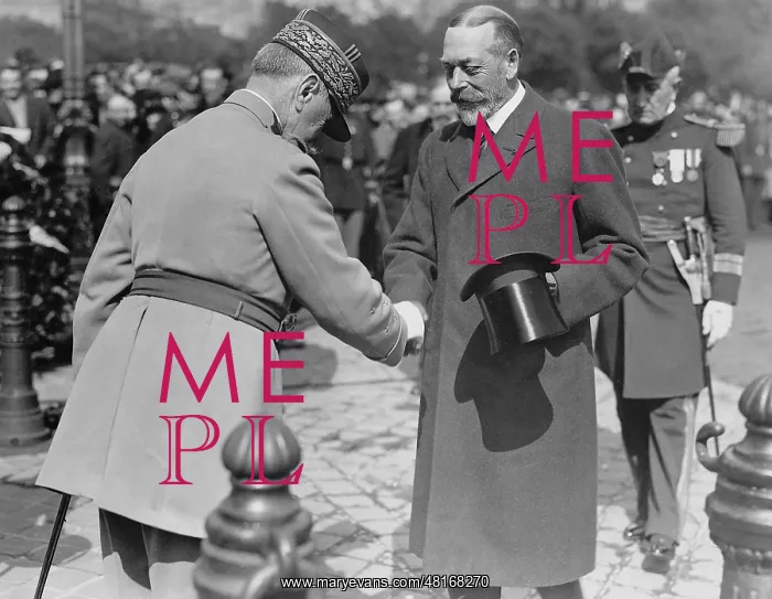 : Ferdinand Foch and George V in Paris, 1925 : Ferdinand Foch and George V in Paris, 1925