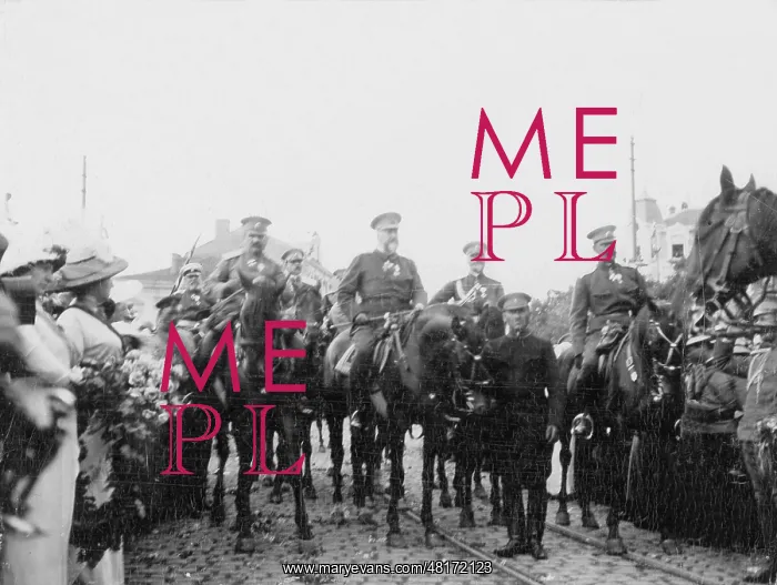 : Ferdinand I making a ceremonious entry into Sofia, 1913 : Ferdinand I making a ceremonious entry into Sofia, 1913