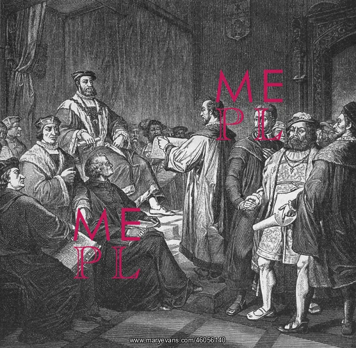 : Ferdinand I recieving the Peace of Augsburg : Ferdinand I recieving the Peace of Augsburg