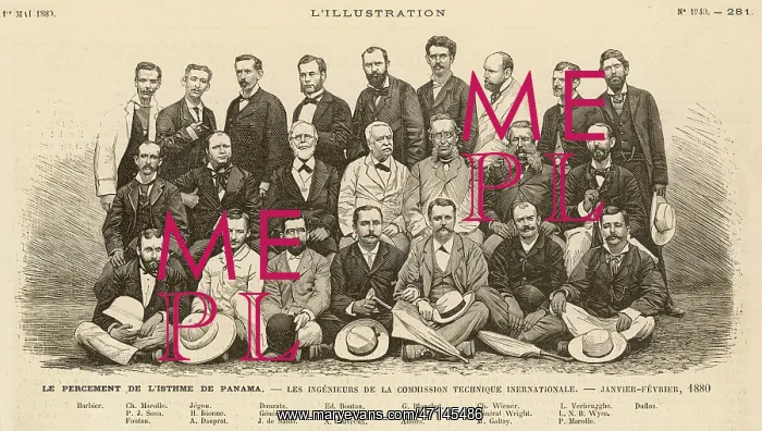 : Ferdinand de Lesseps and Panama Canal engineers : Ferdinand de Lesseps and Panama Canal engineers