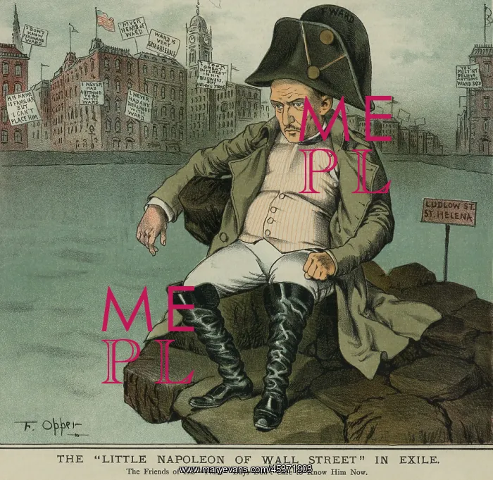 : Ferdinand Ward, is depicted as Little Napoleon : Ferdinand Ward, is depicted as Little Napoleon