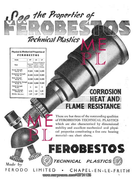  : Ferodo Ferobestos Technical Plastics