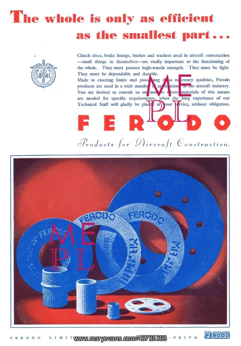 : Ferodo Products For Aircraft Construction : Ferodo Products For Aircraft Construction