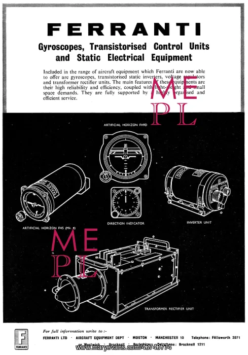 : Ferranti Gyroscopes & Transistorised Control UNits : Ferranti Gyroscopes & Transistorised Control UNits