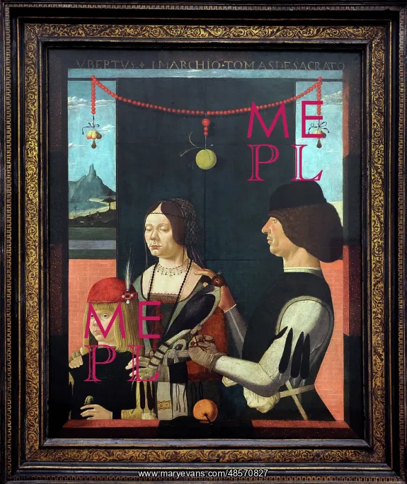 : Ferraresischer Maler. Painter, 15th century. Family portrait : Ferraresischer Maler. Painter, 15th century. Family portrait