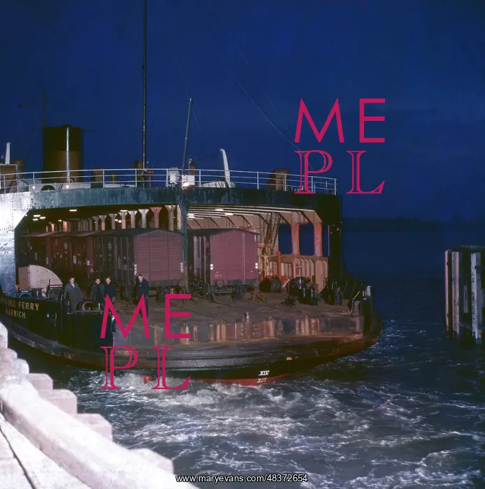 : Ferry transporting railway wagons : Ferry transporting railway wagons