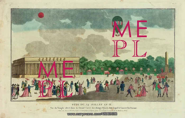: Festival for 14 July, Champs Elysees, Paris : Festival for 14 July, Champs Elysees, Paris