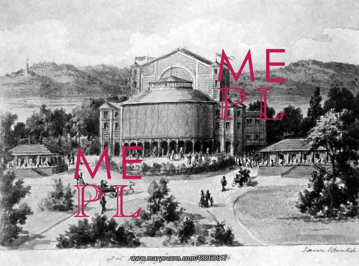 : Festival hall in Bayreuth, 1876 : Festival hall in Bayreuth, 1876