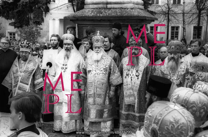  : Festive service in Trinity Lavra of St. Sergius, 1989