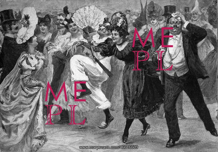 : festivity, carnival, Dance Francaise, after drawing : festivity, carnival, Dance Francaise, after drawing
