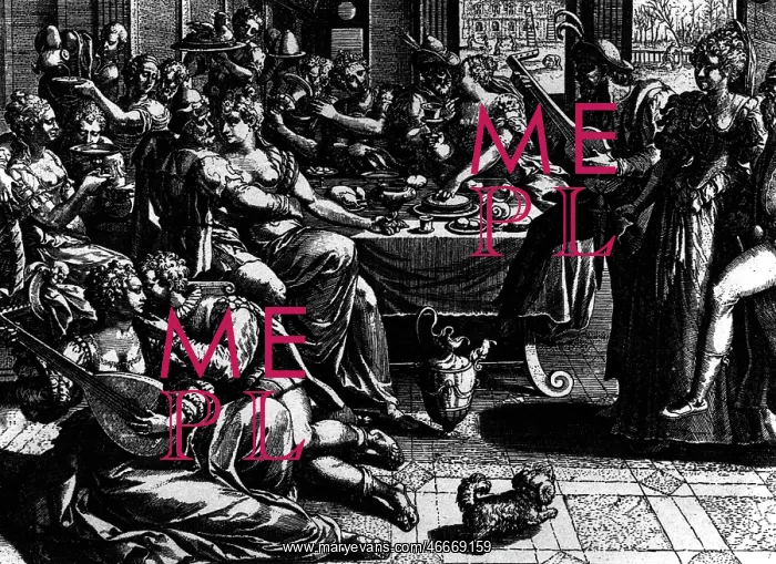  : festivity, orgies, binges, copper engraving