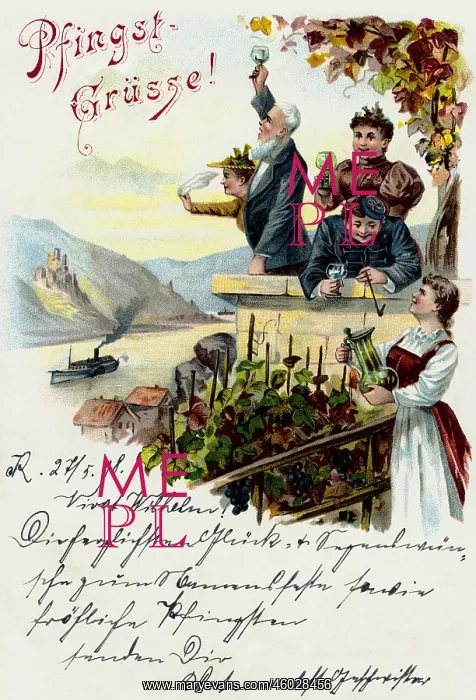  : festivity, Pentecost, greetings card, Cologne