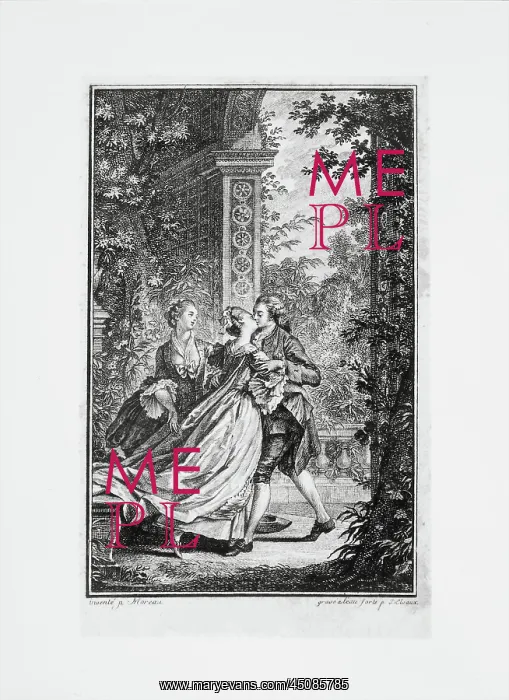: Fete galante, Versailles, engraving : Fete galante, Versailles, engraving