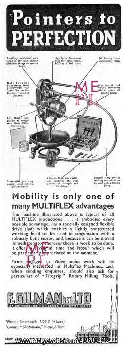 : F.Gilman Flexible Drives For Workshop Tools : F.Gilman Flexible Drives For Workshop Tools