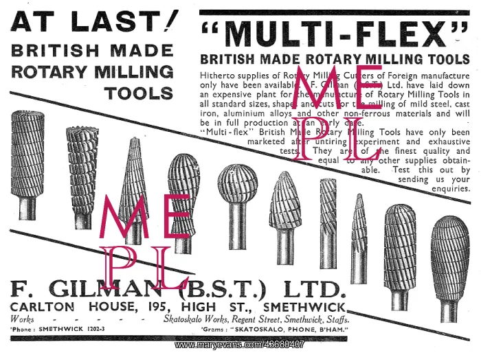: F.Gilman Rotary Cutting & Milling Tools : F.Gilman Rotary Cutting & Milling Tools