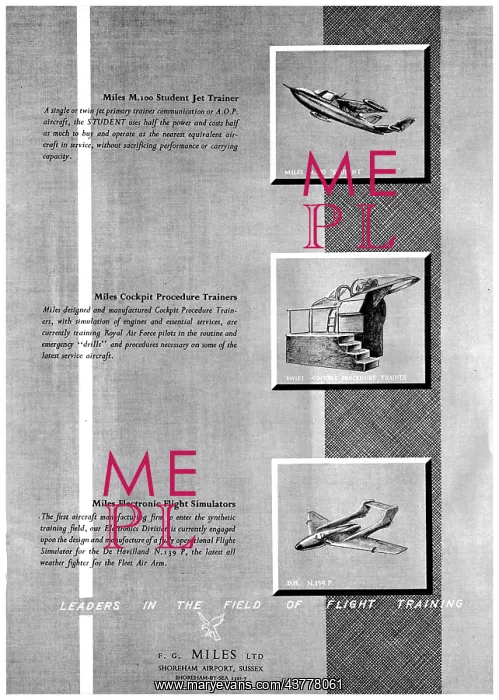 : F.G.Miles - Miles Student - Miles Flight Simulators : F.G.Miles - Miles Student - Miles Flight Simulators