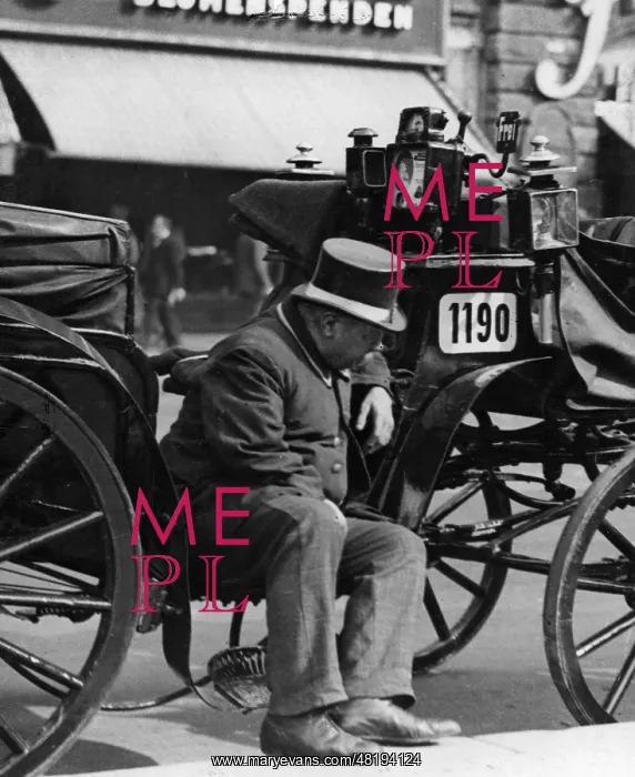: Fiaker carriage driver in Vienna, 1929 : Fiaker carriage driver in Vienna, 1929