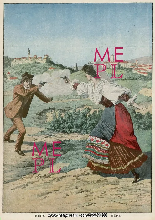 : FIANCES FIGHT DUEL 1910 : FIANCES FIGHT DUEL 1910