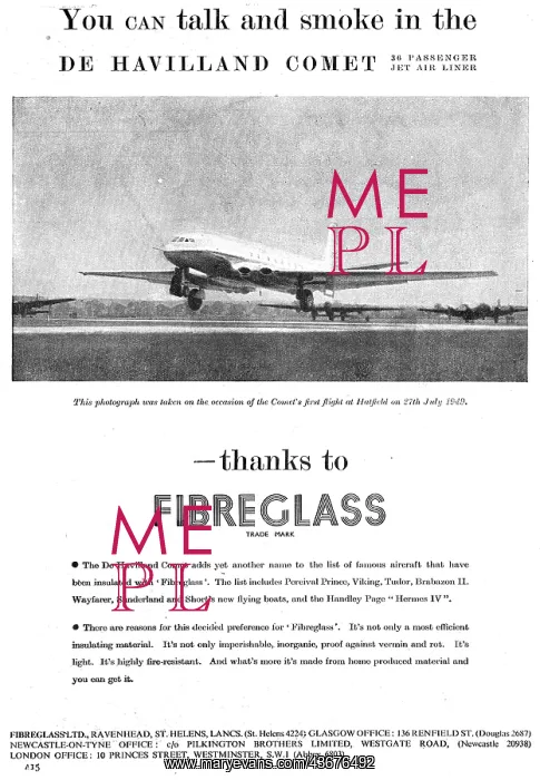 : Fibreglass Aviation Components 1949 : Fibreglass Aviation Components 1949