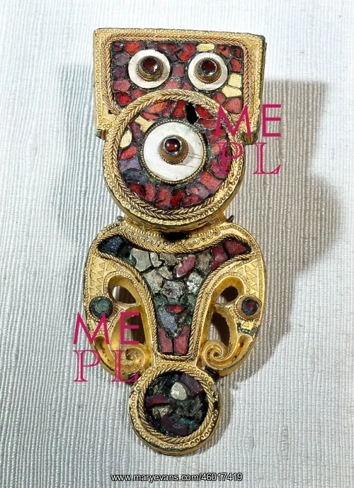 : Fibula. middle ages, Vikings, fibula, gold, bronze : Fibula. middle ages, Vikings, fibula, gold, bronze