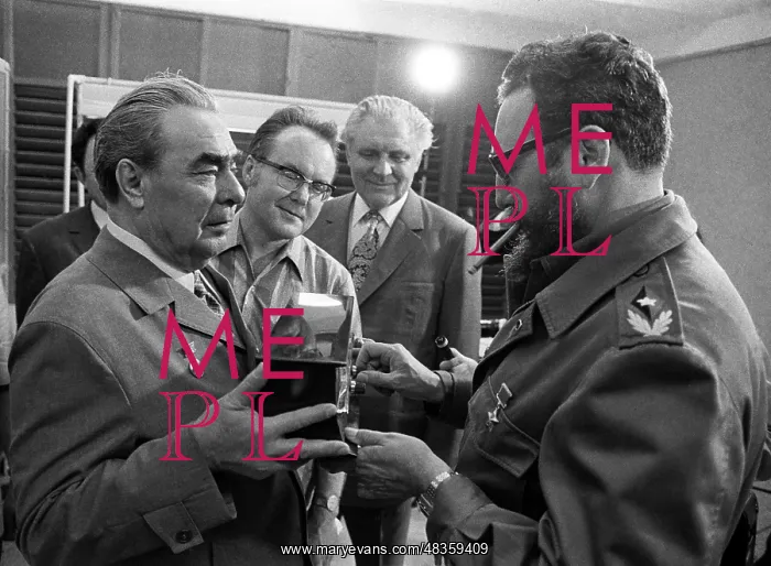 : Fidel Castro and Leonid Brezhnev, 1974 : Fidel Castro and Leonid Brezhnev, 1974