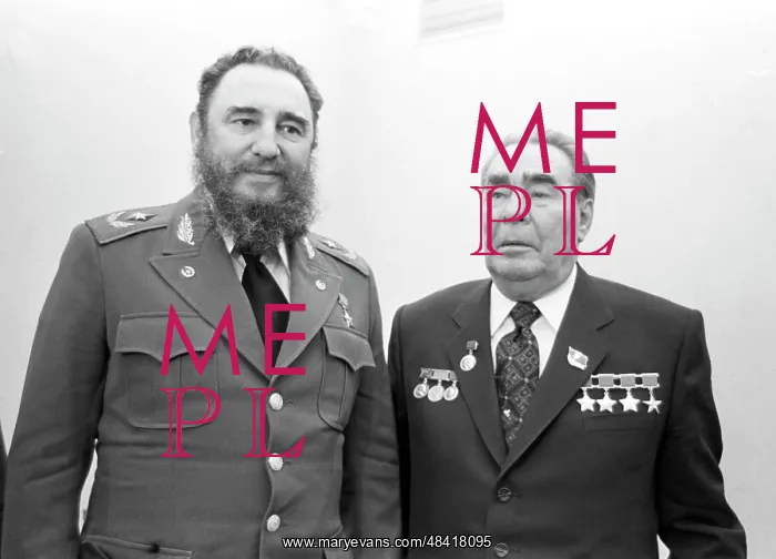 : Fidel Castro and Leonid Brezhnev, 1981 : Fidel Castro and Leonid Brezhnev, 1981