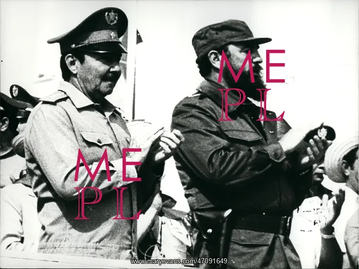 : Fidel and Raul Castro at an event, Cuba : Fidel and Raul Castro at an event, Cuba