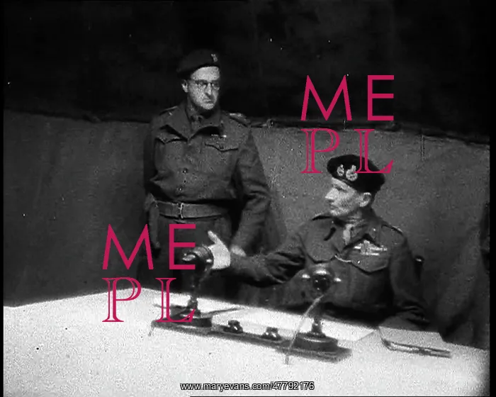 : Field Marshal Bernard Montgomery Sitting With : Field Marshal Bernard Montgomery Sitting With
