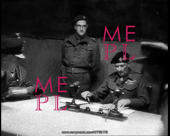 : Field Marshal Bernard Montgomery Sitting With : Field Marshal Bernard Montgomery Sitting With