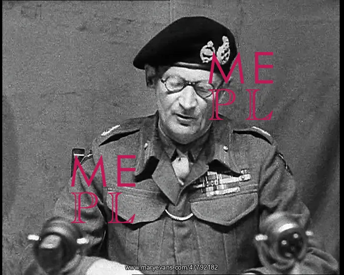 : Field Marshal Bernard Montgomery Sitting To : Field Marshal Bernard Montgomery Sitting To