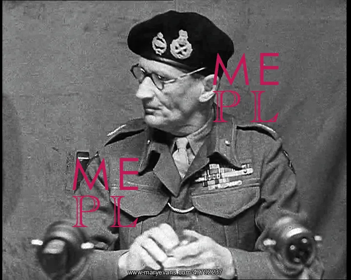 : Field Marshal Bernard Montgomery Sitting To : Field Marshal Bernard Montgomery Sitting To