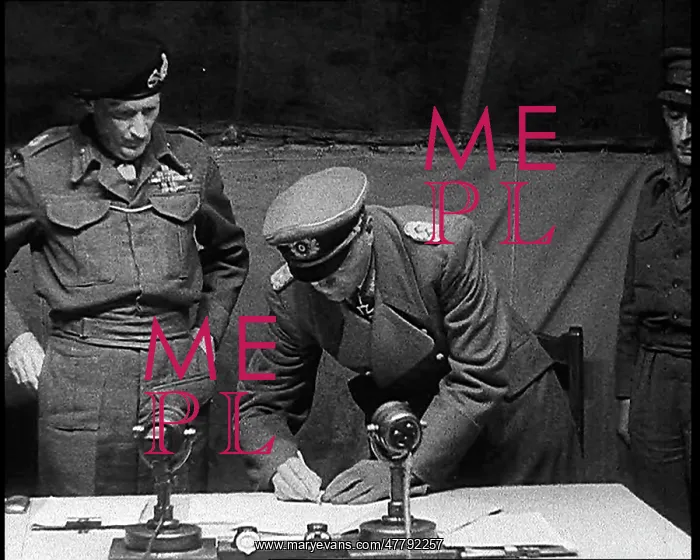 : Field Marshal Bernard Montgomery Watching A : Field Marshal Bernard Montgomery Watching A