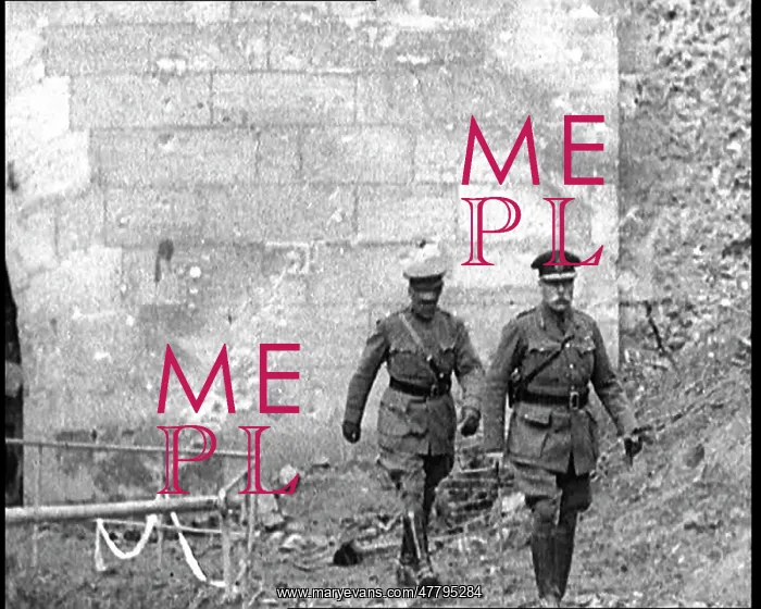 : Field Marshal Douglas Haig Walking Towards : Field Marshal Douglas Haig Walking Towards
