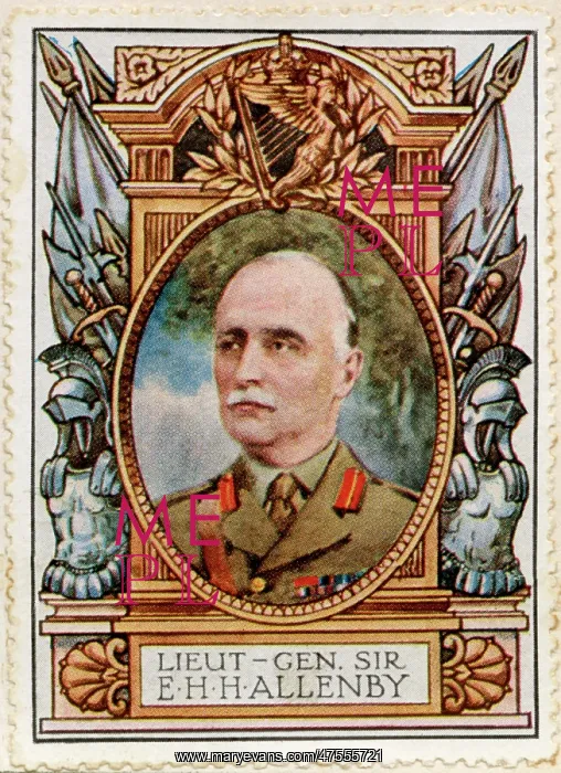 : Field Marshal E. H. H. Allenby / Stamp : Field Marshal E. H. H. Allenby / Stamp