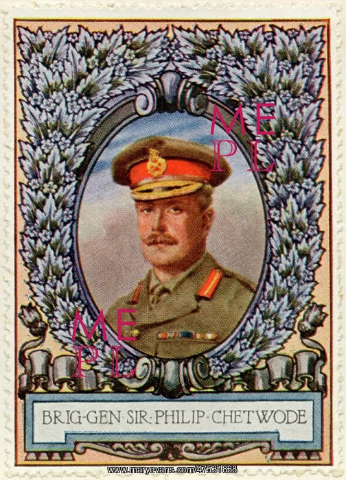 : Field Marshal Philip Walhouse Chetwode / Stamp : Field Marshal Philip Walhouse Chetwode / Stamp