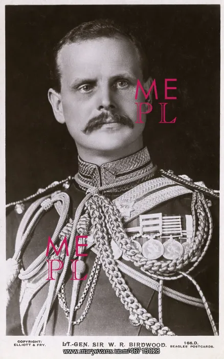 : Field Marshal William Riddell Birdwood, 1st Baron Birdwood : Field Marshal William Riddell Birdwood, 1st Baron Birdwood