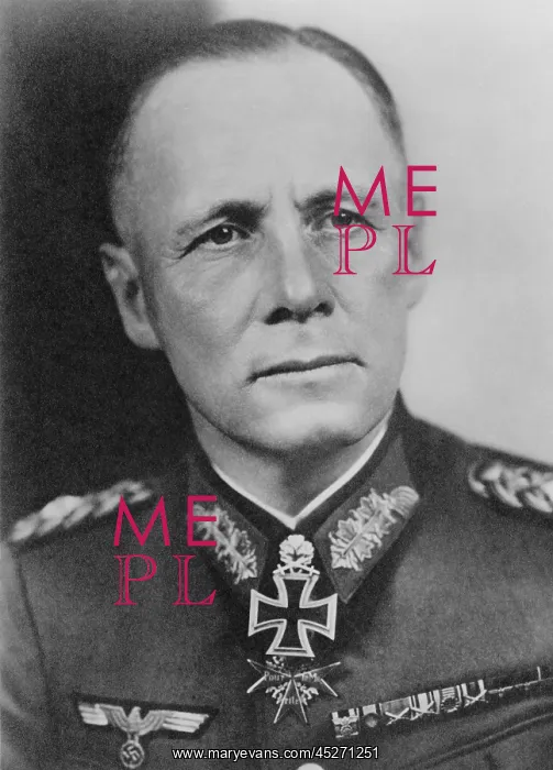 : Field Marshall Erwin Rommel, German commander : Field Marshall Erwin Rommel, German commander