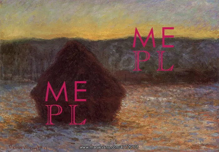  : Field at Sunset, by Monet