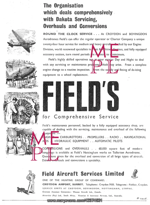 : Fields Aircraft Services - Aircraft : Fields Aircraft Services - Aircraft