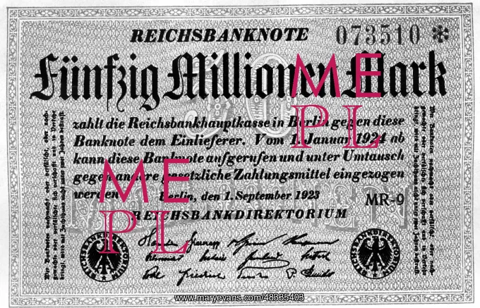 : Fifty million Mark, 1923 : Fifty million Mark, 1923