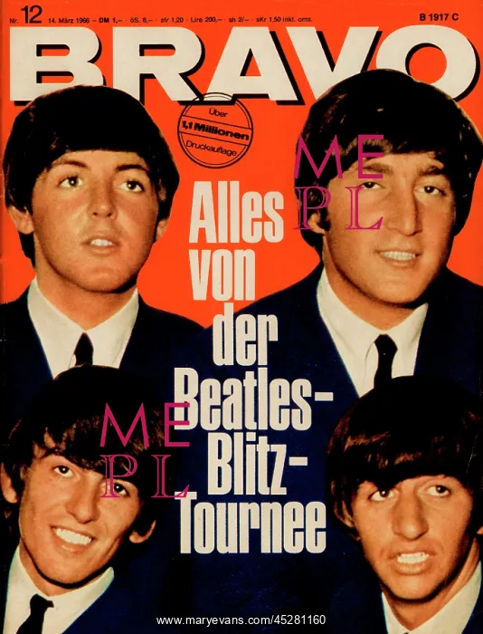 : Fifty years Bravo - Title page with the Beatles : Fifty years Bravo - Title page with the Beatles