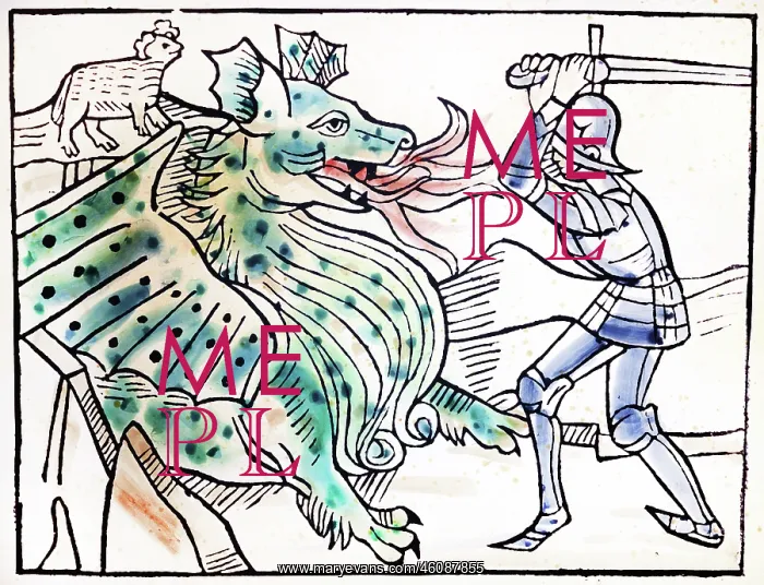 : Fight against a dragon, 1489 : Fight against a dragon, 1489